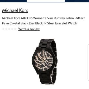 Michael Kors Slim Runway Watch - Black & Rose Gold